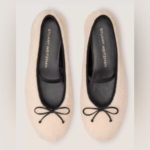 Stuart Weitzman Prima Bow Ballet Mary Jane Ballet Flats